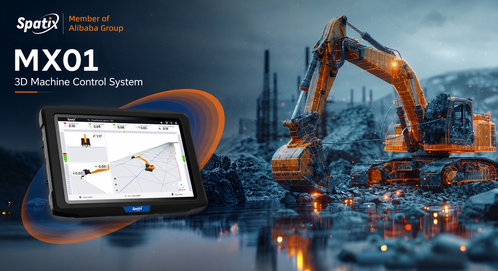 Turn Every Dig into a Precise One with the SpatiX MX01 3D Machine Control System