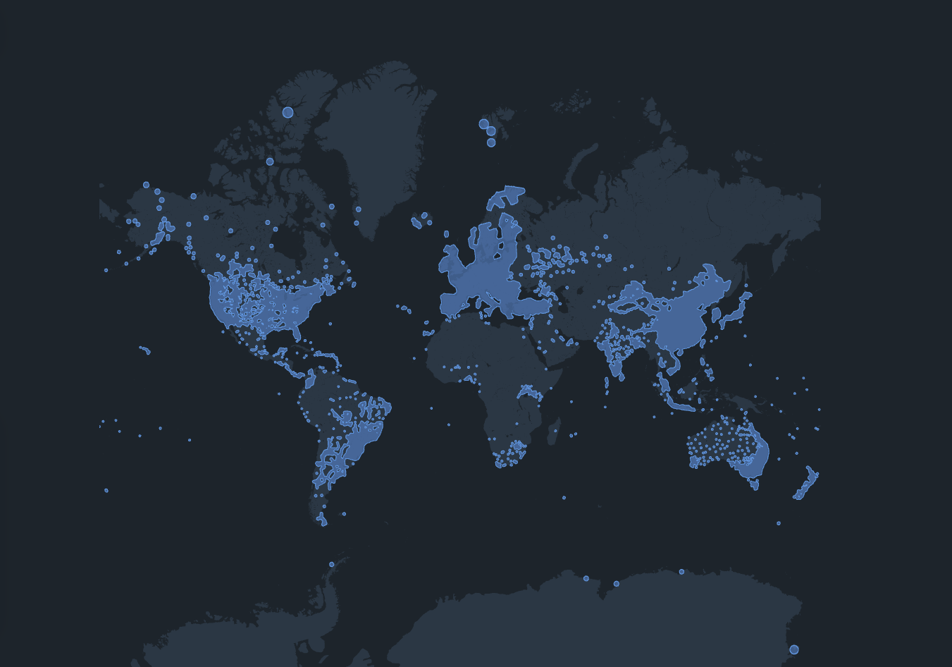 SpatiX Global CORS Coverage Map